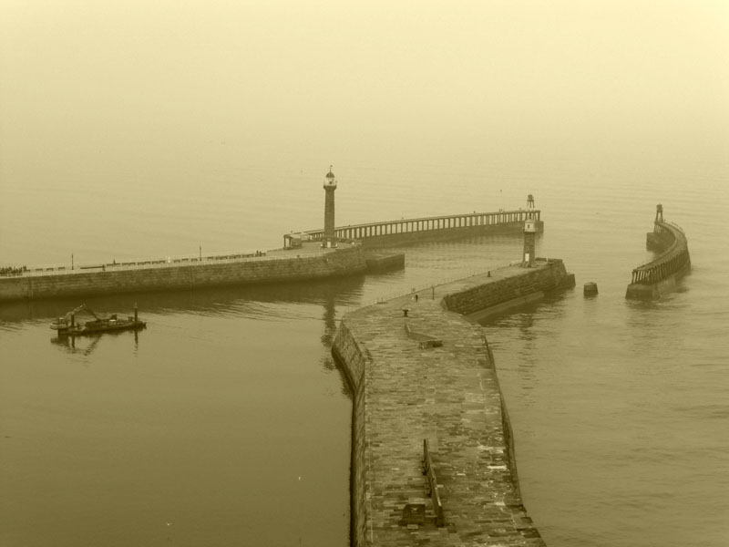 Whitby Piers